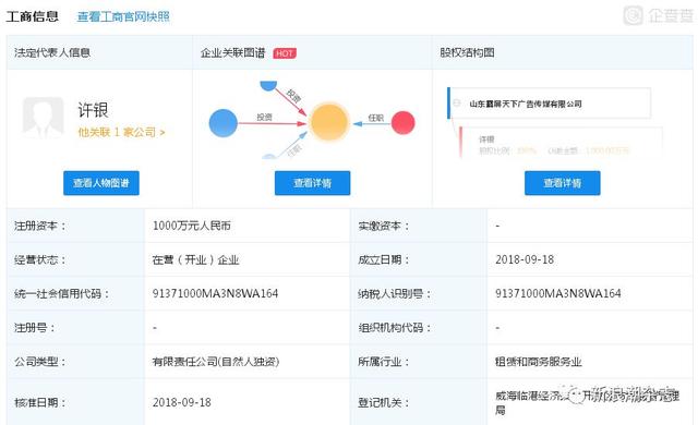 霸屏天下彻底凉凉：山东两地工商部门介入调查，威海公司人去楼空